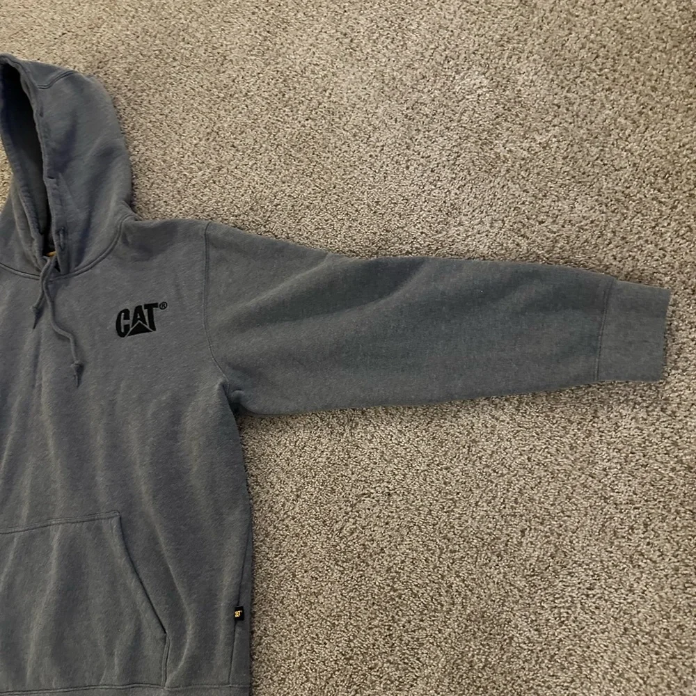Men’s Caterpillar heavy Weight Hoodie Gray size XXL - Picture 3 of 13